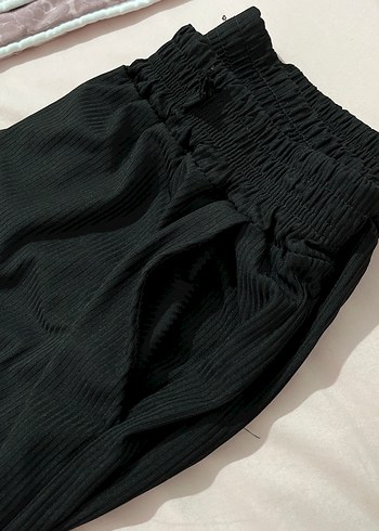 Siyah Pilili Hamile Midi Pantolon - Görsel 5