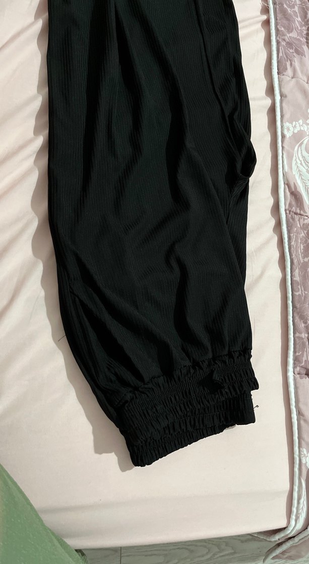 Siyah Pilili Hamile Midi Pantolon - Görsel 4