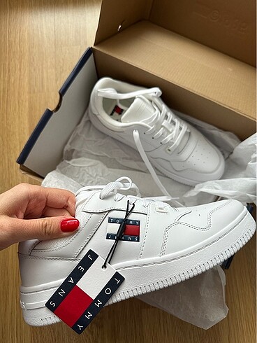 Tommy Hilfiger Orijinal Tommy Hilfiger Beyaz Spor Ayakkabı
