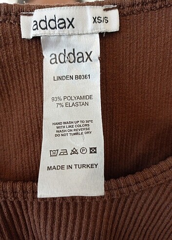 s Beden Addax kahverengi uzun kollu fitilli crop