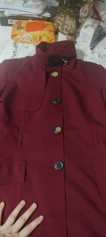 42 Beden Zara marka trenc kot bordo