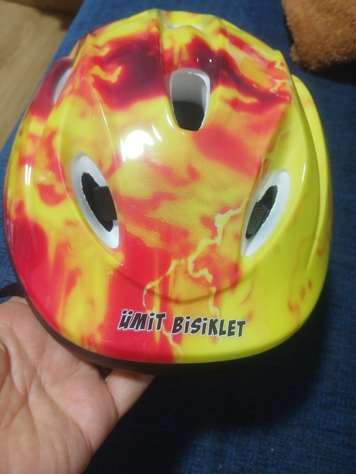 İNDÏRİMDE Kemerli Tie-Dye Motosiklet Kaskı - Görsel 2