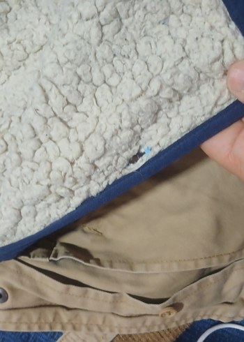 Erkek Çocuk Bej Kapüşonlu Kürk Detaylı Mont içli dışlı - Görsel 14