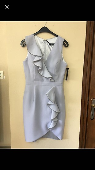 Setre Setre gri kısa abiye etiketli yeni
