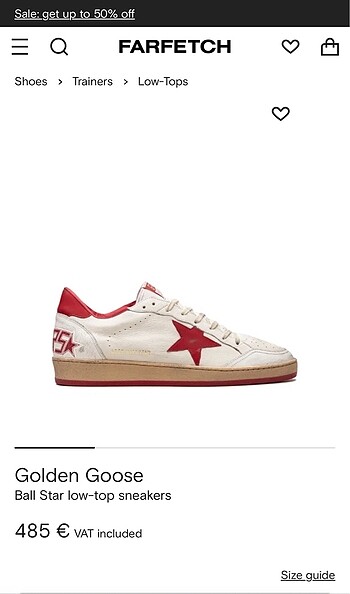 Golden Goose Ball Sneakers 41 numara