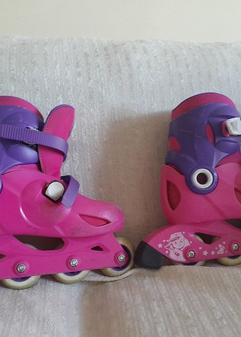 Pembe Renkli Kız Pateni Tekerlekli