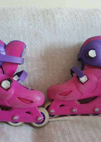 34 Beden Pembe Renkli Kız Pateni Tekerlekli