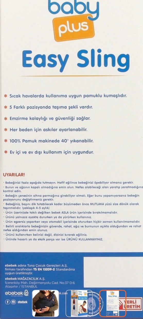 Baby Plus Anakucağı Sling Kanguru - Görsel 3