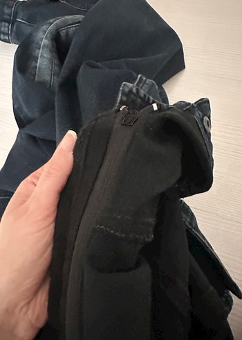 Guess Erkek Lacivert Kapüşonlu Denim Ceket - Görsel 5