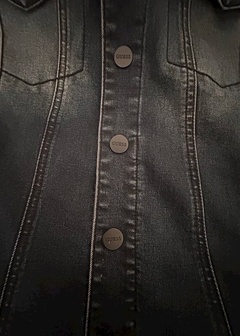 Guess Erkek Lacivert Kapüşonlu Denim Ceket - Görsel 8