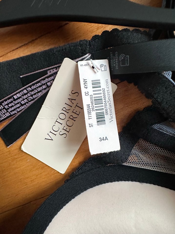 Victoria Secret Logo Detaylı Push Up Sütyen 34A - Görsel 3