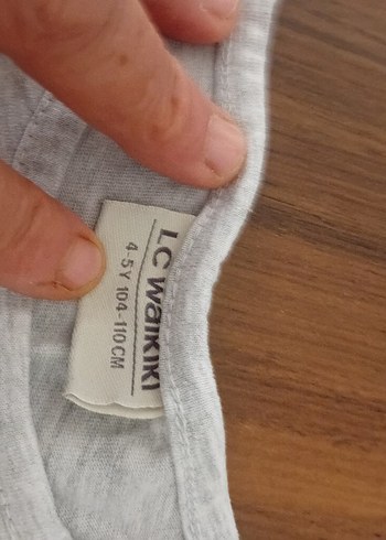 LC Waikiki Gri Kız Çocuk Tişört
