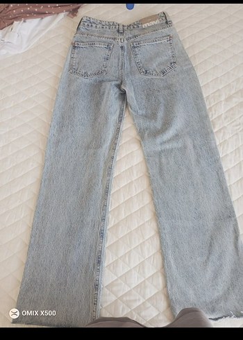 Mavi Jeans açık mavi renk bol paça pantolon