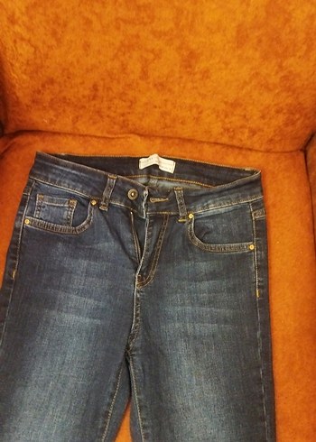 Dilvin Kadın Mavi Denim Normal Kesim Jean