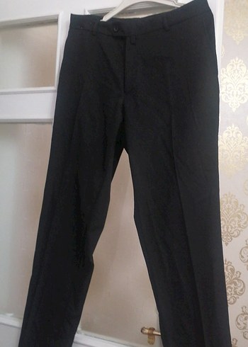 Düğmeli Siyah Erkek Ofis Pantolonu - Görsel 3