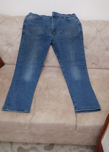 erkek Mavi Kot Pantolon etiket yok üzerinde - Görsel 2