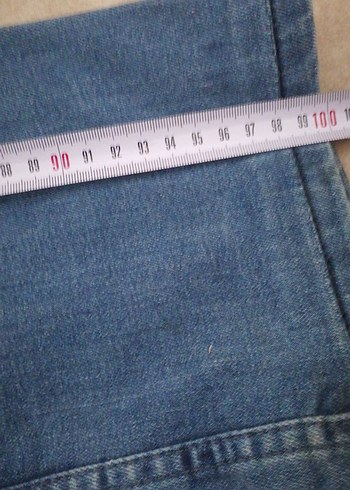 erkek Mavi Kot Pantolon etiket yok üzerinde - Görsel 7