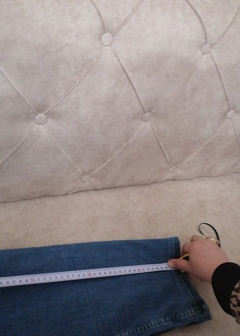 erkek Mavi Kot Pantolon etiket yok üzerinde - Görsel 6