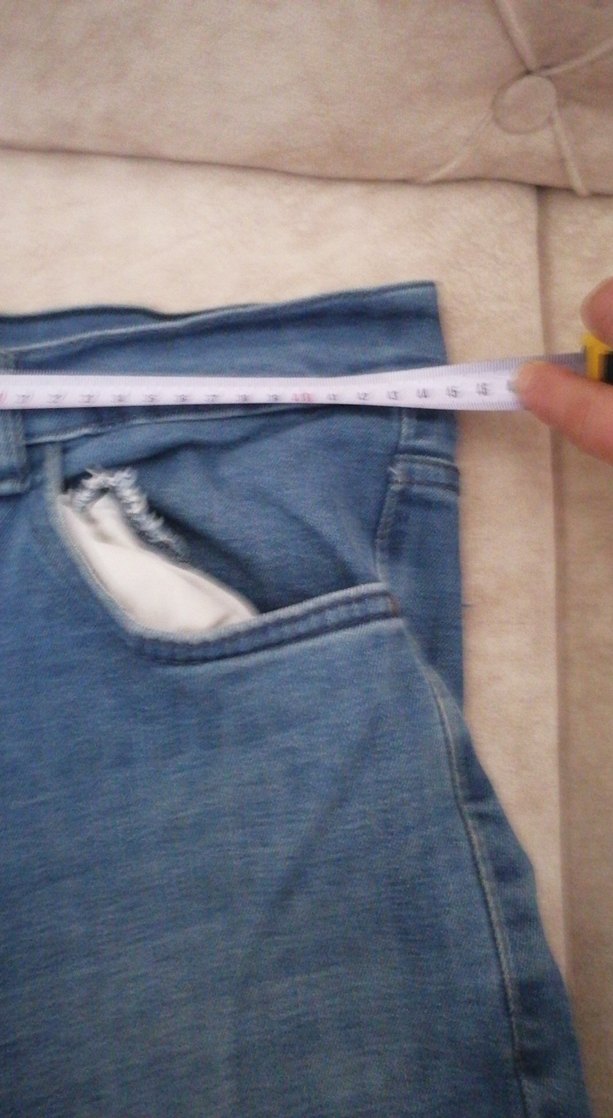 erkek Mavi Kot Pantolon etiket yok üzerinde - Görsel 4