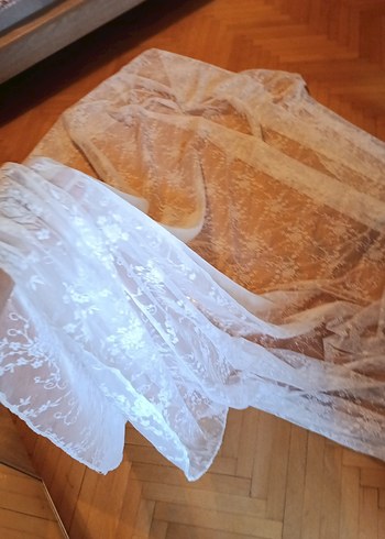 Beyaz Bohem Tarzı Tül Perde - Görsel 4