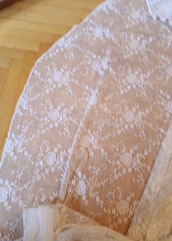 Beyaz Bohem Tarzı Tül Perde - Görsel 2