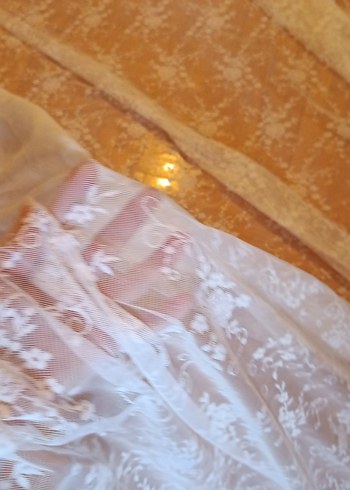 Beyaz Bohem Tarzı Tül Perde - Görsel 3