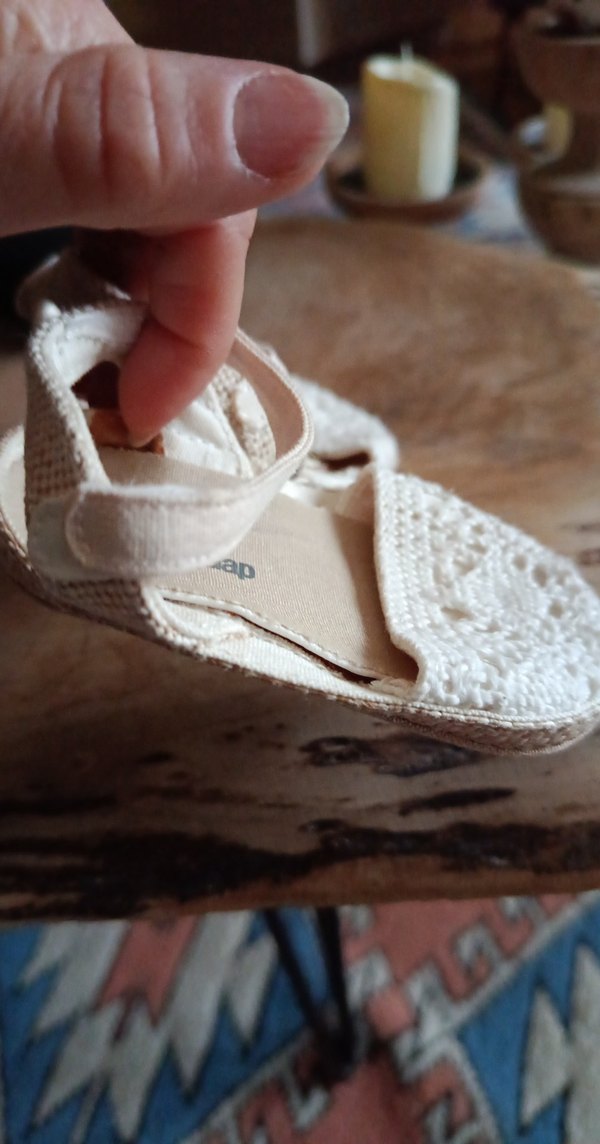 Kız Bebek Beyaz Dantel İlk Adım Ayakkabısı - Görsel 5