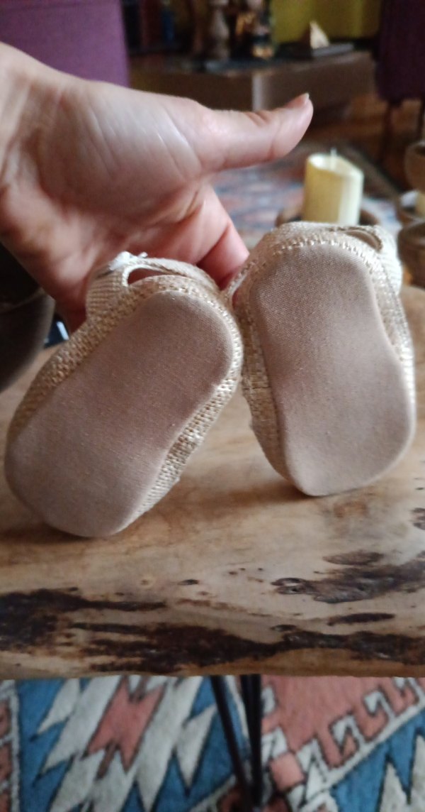 Kız Bebek Beyaz Dantel İlk Adım Ayakkabısı - Görsel 4