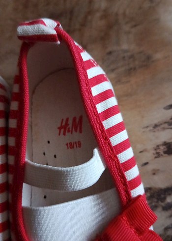 Kız Çocuk Kırmızı Çizgili Babet - Görsel 3