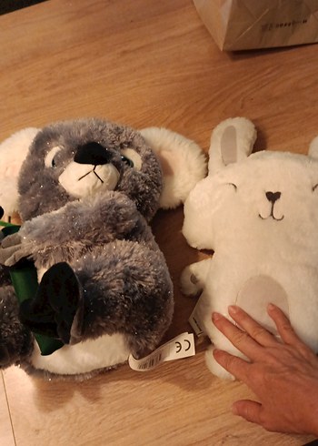 Gri Peluş Koala Oyuncak/beyaz tavşan pelüş