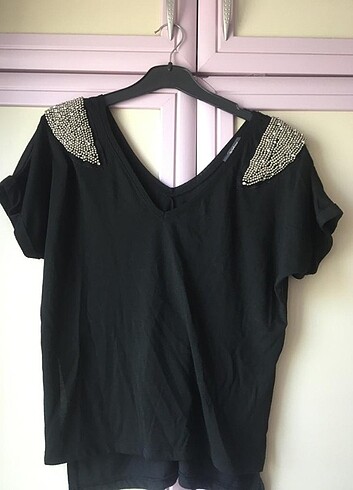 Addax yandan yırtmaçlı tshirt