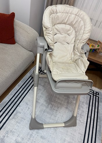 Jote Beyaz-Gri Bebek Mama Sandalyesi - Görsel 4