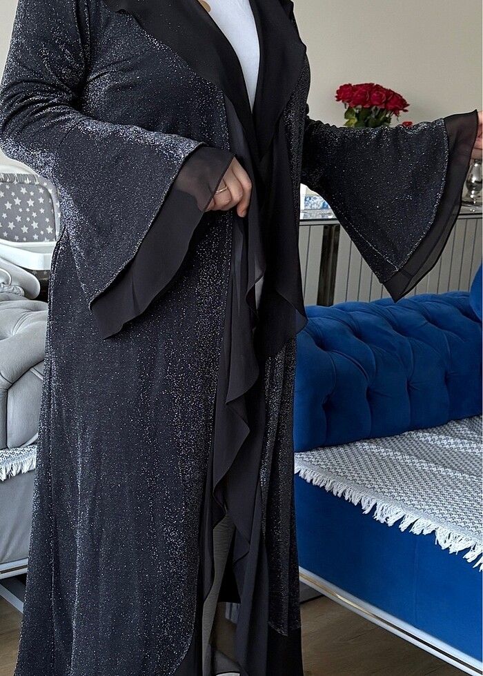 Tam boy simli tunik - Görsel 3