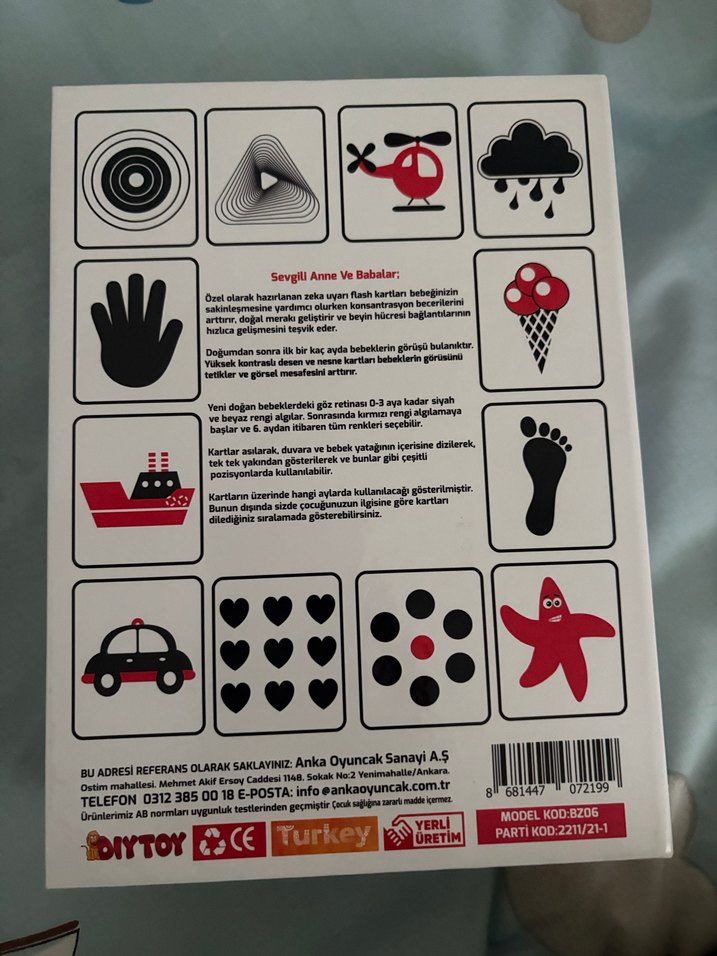 Bebeğimin İlk Zeka Kartları Set-1 (0-6 Ay) - Görsel 2