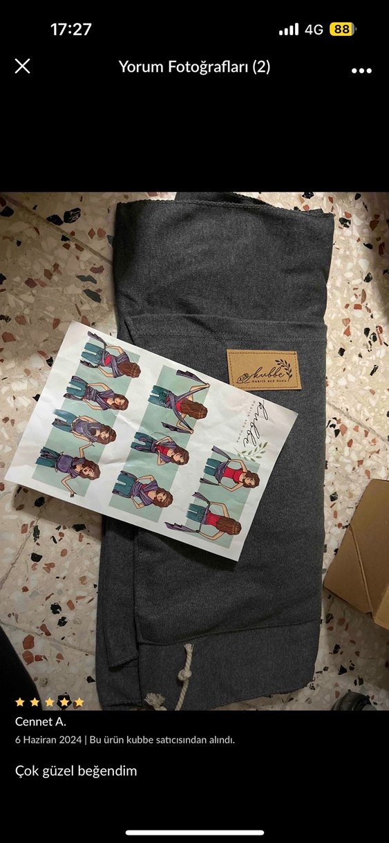 Antrasit gri Bebek Kanguru Sling - Görsel 4