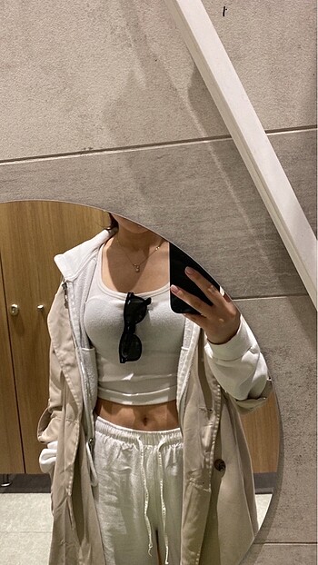s Beden camel Renk stradivarius krem trençkot
