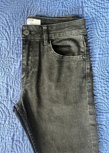 Siyah Rahat Kesim Erkek Kot Pantolon - Görsel 2