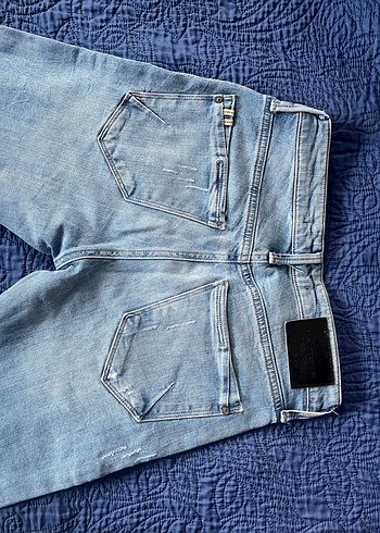 Gri Tonlu Mavi Regular Fit Denim Pantolon - Görsel 4