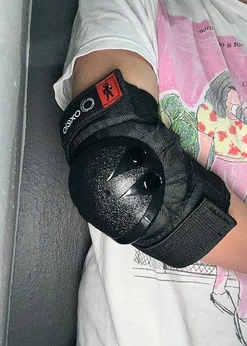 Siyah Biker Dirseklik ve Bileklik Velcro Bantlı - Görsel 3