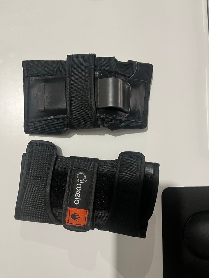 Siyah Biker Dirseklik ve Bileklik Velcro Bantlı - Görsel 4