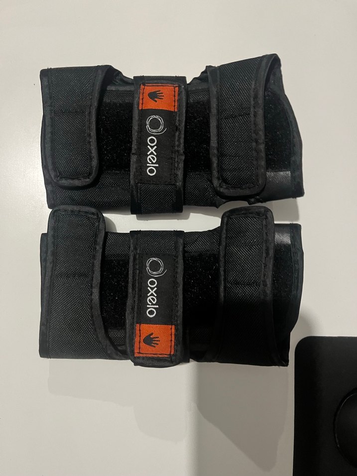 Siyah Biker Dirseklik ve Bileklik Velcro Bantlı - Görsel 5