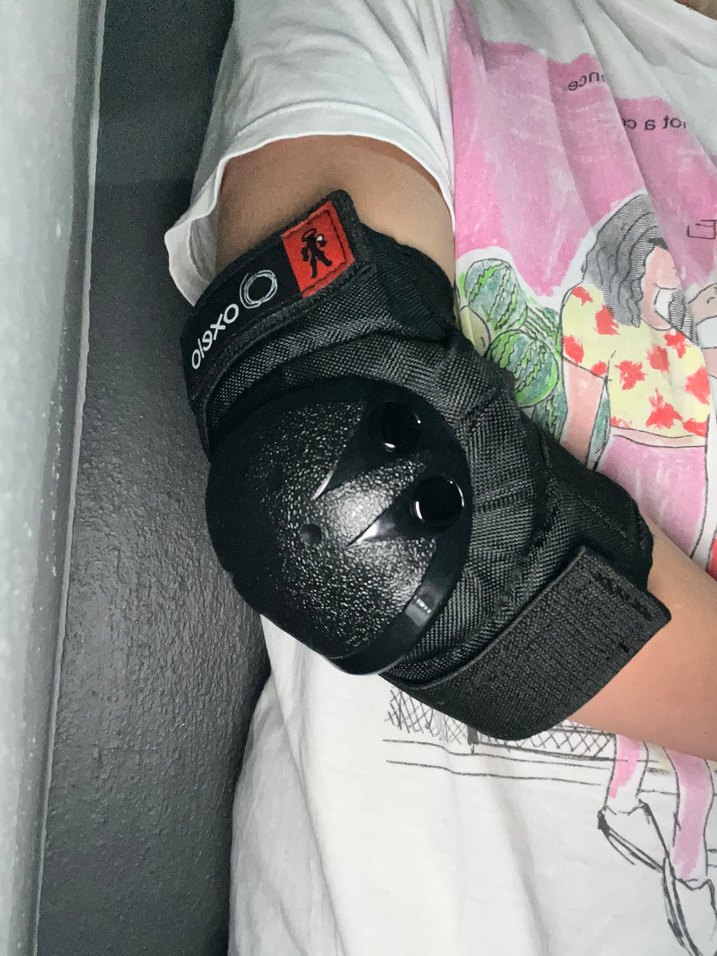 Siyah Biker Dirseklik ve Bileklik Velcro Bantlı - Görsel 3