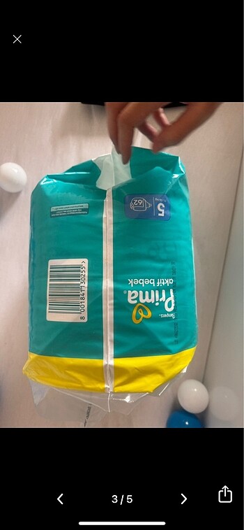 5 Beden: 11-25 kg Beden Prima bebek bezi