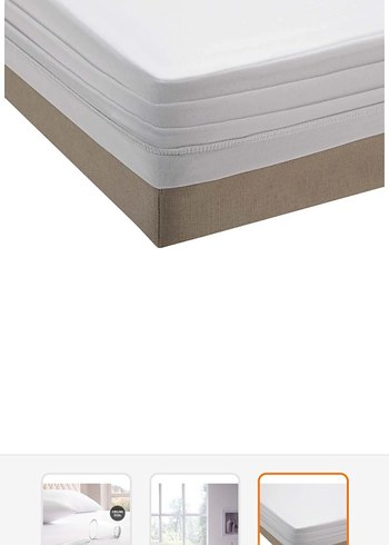 Beyaz Su Geçirmez Yatak Koruyucu - Görsel 2