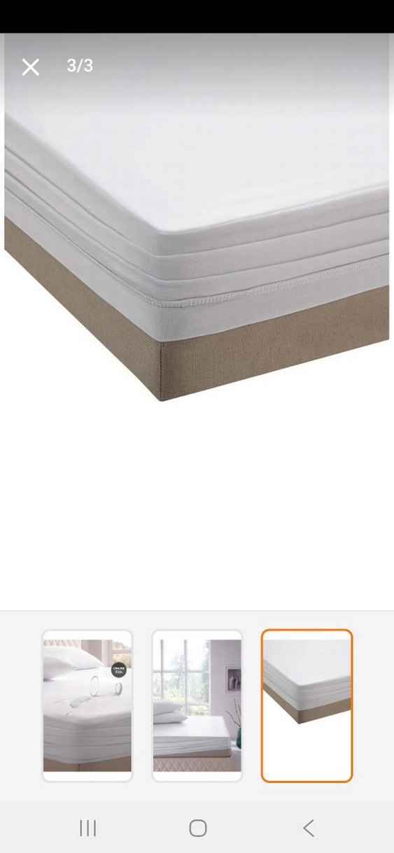 Beyaz Su Geçirmez Yatak Koruyucu - Görsel 2