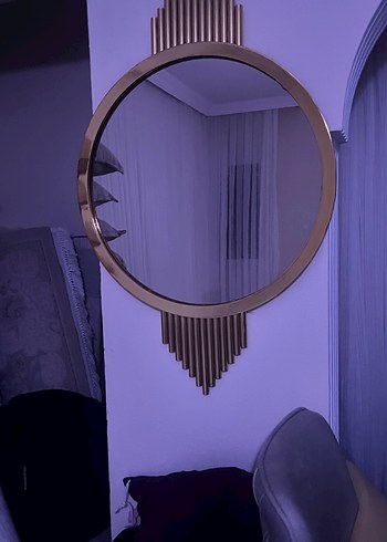 Yuvarlak Dekoratif Duvar Aynası