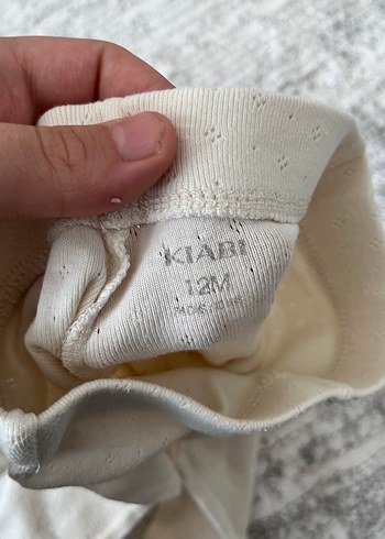 Kiabi Dantel Detaylı Beyaz Kız Çocuk Tayt