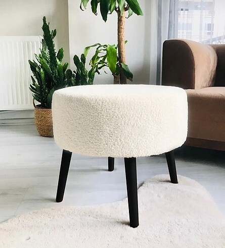 Peluş puf sandalye