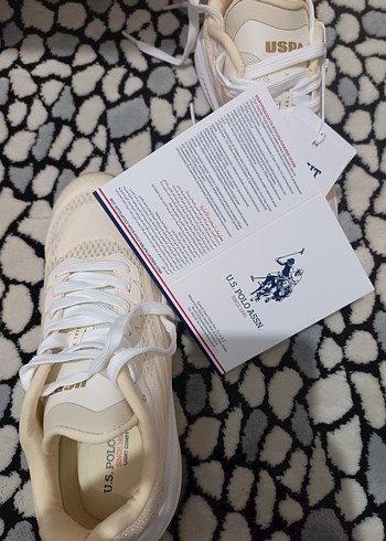 36 Beden ten rengi Renk US Polo Assn. Beyaz Bağcıklı Spor Ayakkabı