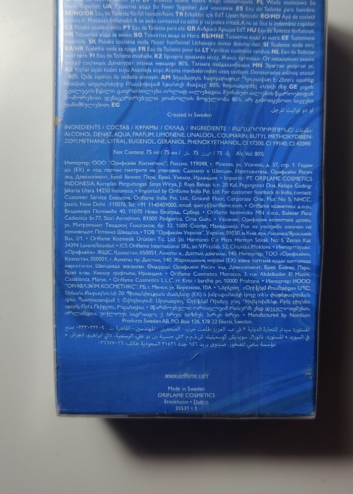 Oriflame parfüm so fever together  - Görsel 2